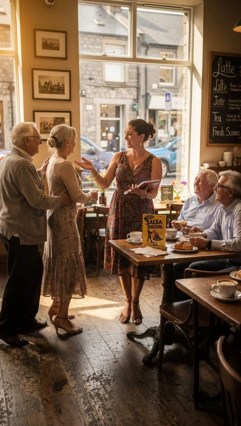 Bachata and salsa dance culture exploration in retirement.