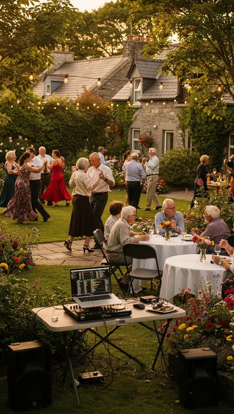 Active seniors dancing salsa and bachata together